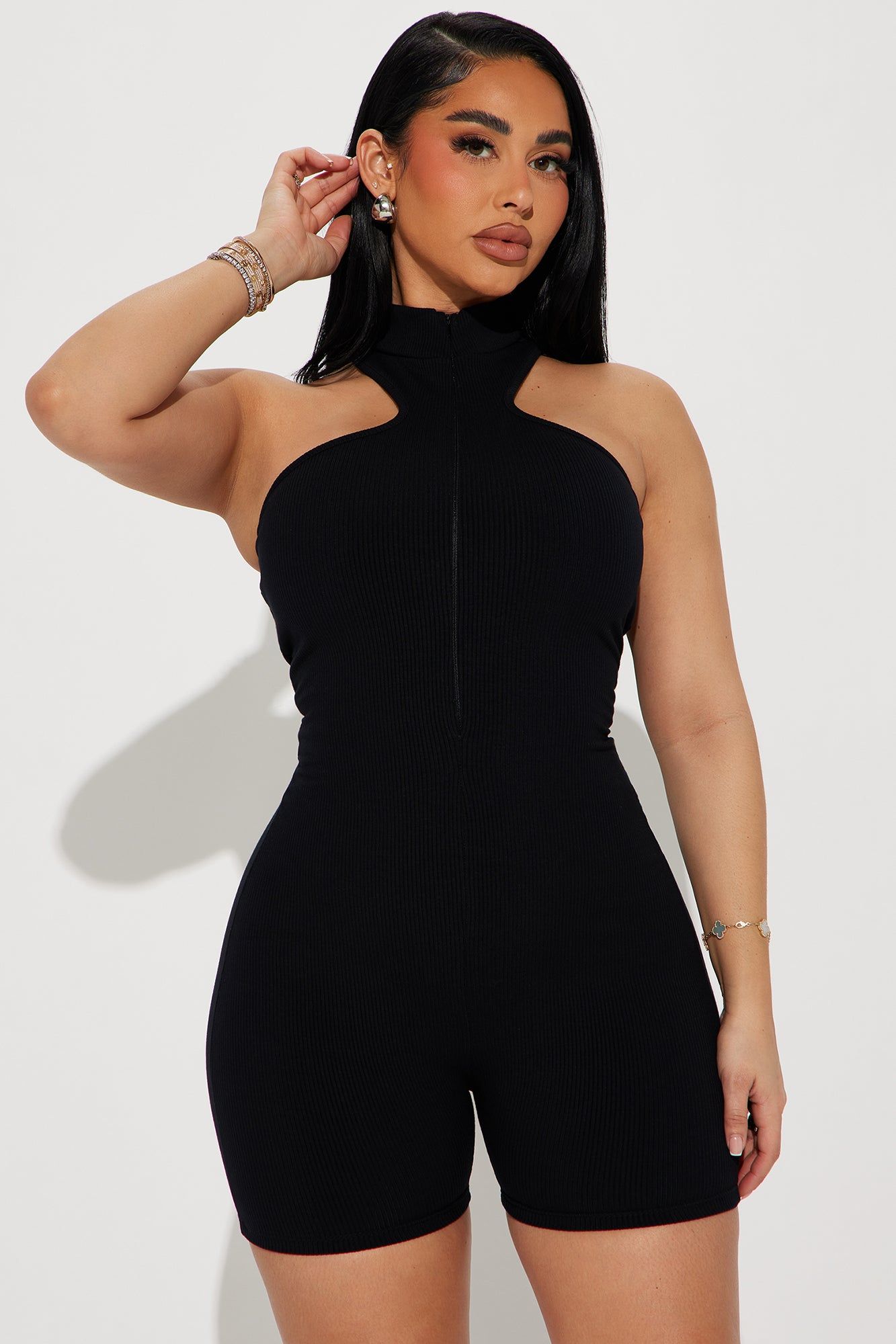 Karlee Snatched Romper - Black sold by Fashion Nova product image thumbnail 2