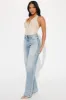 Big Plans Studded Straight Leg Jeans - Medium Wash sold by Fashion Nova
