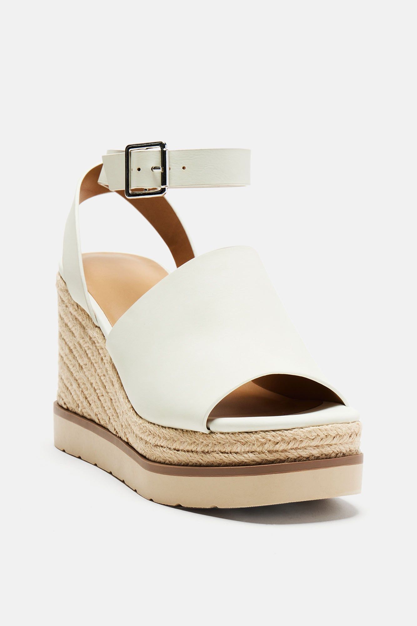 Just Being Me Wedges - Off White sold by Fashion Nova product image thumbnail 2