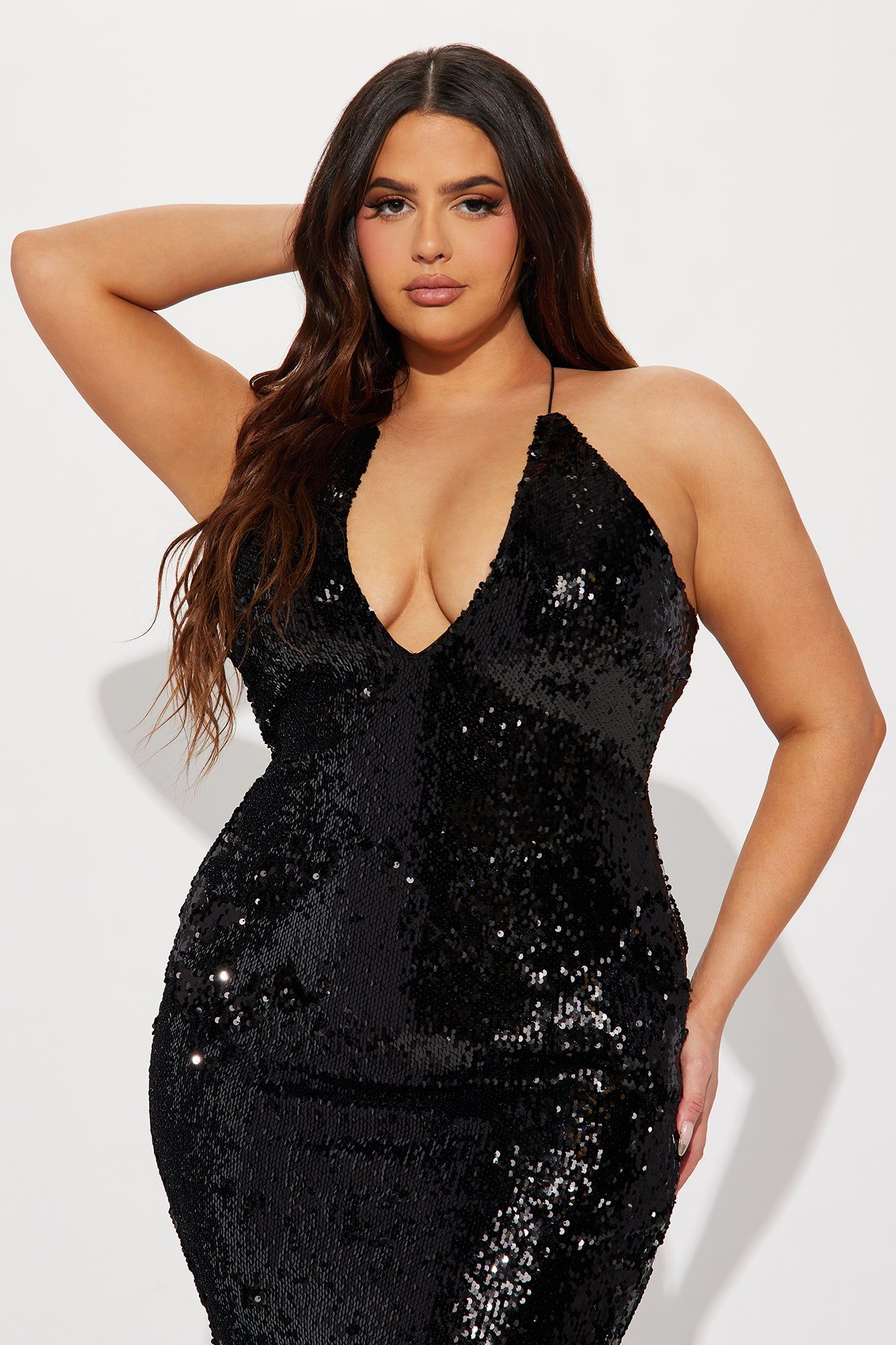 First Class Sequin Gown - Black sold by Fashion Nova product image thumbnail 5