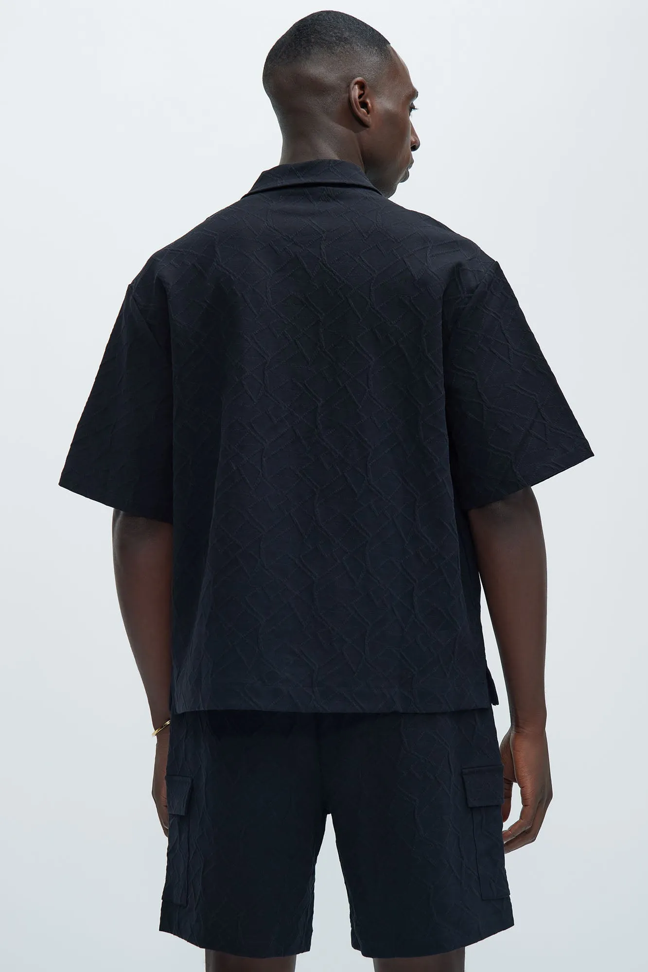 Gerrish Textured Shirt - Black sold by Fashion Nova product image thumbnail 4