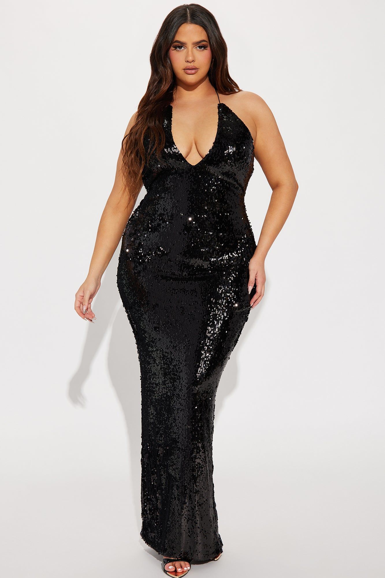 First Class Sequin Gown - Black sold by Fashion Nova product image thumbnail 4