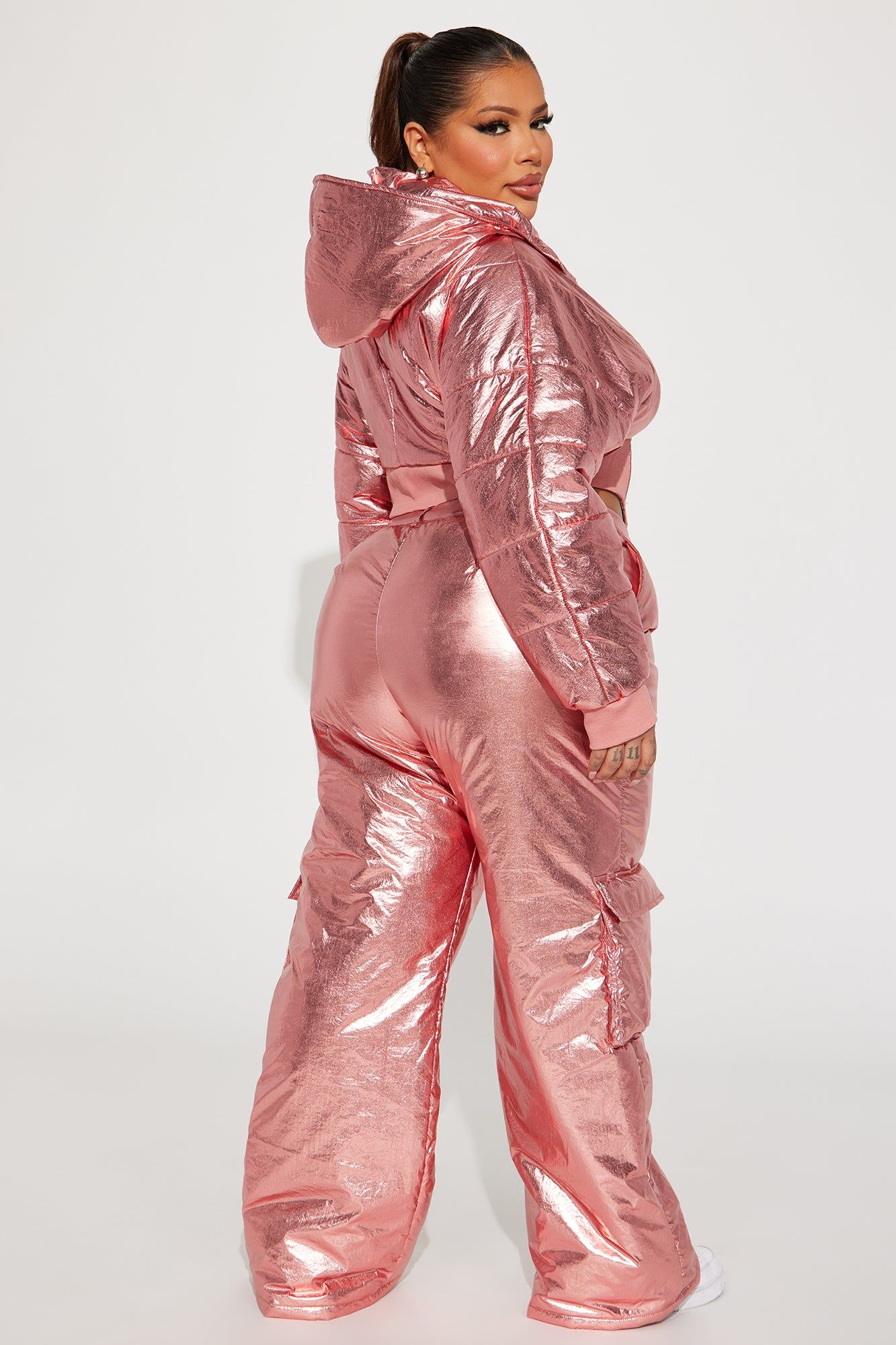 In the Snow Puffer Pant Set - Pink sold by Fashion Nova product image thumbnail 6