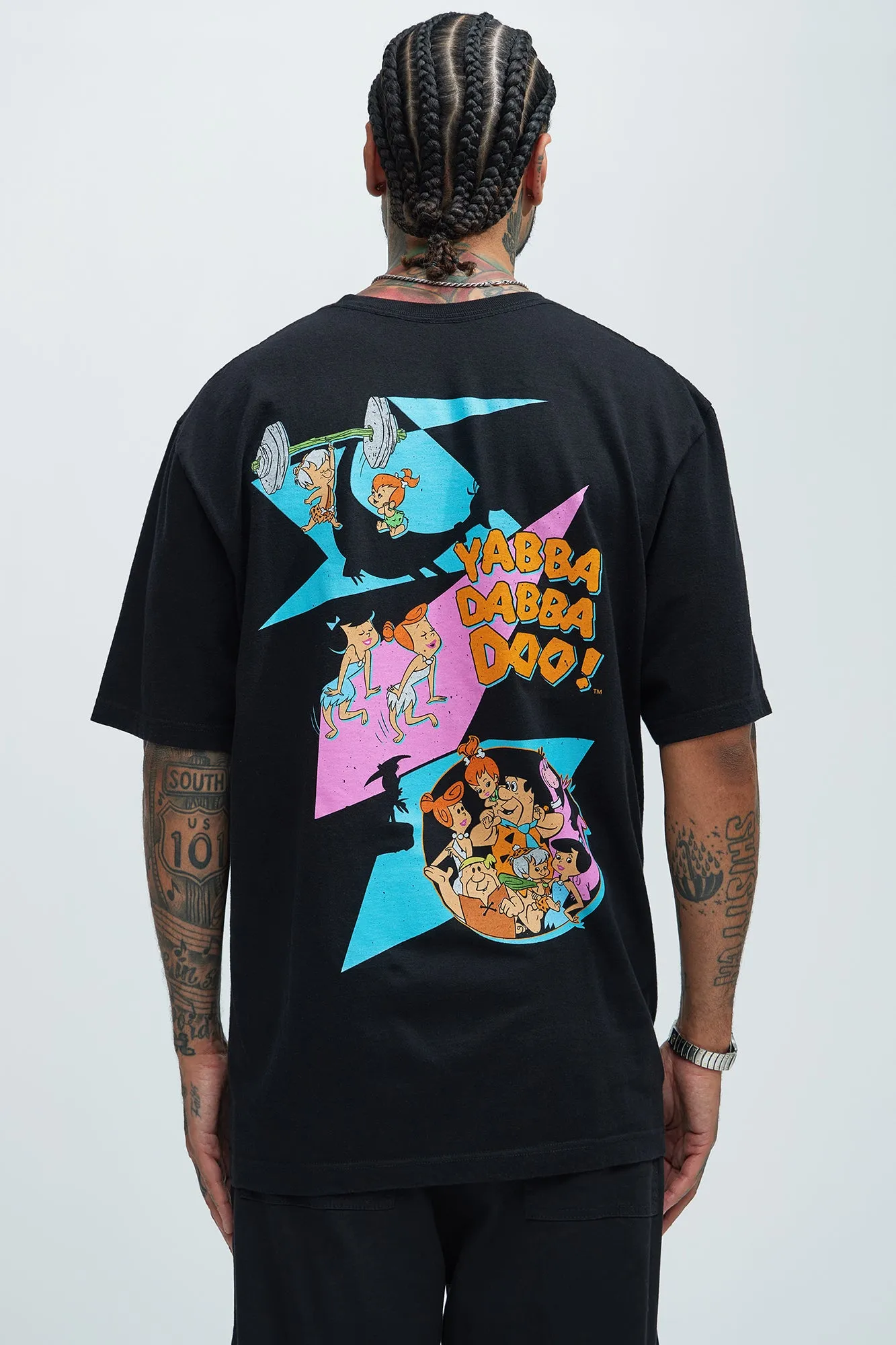 The Flintstones Yabba Dabba DOO! Short Sleeve Tee - Black sold by Fashion Nova product image thumbnail 4