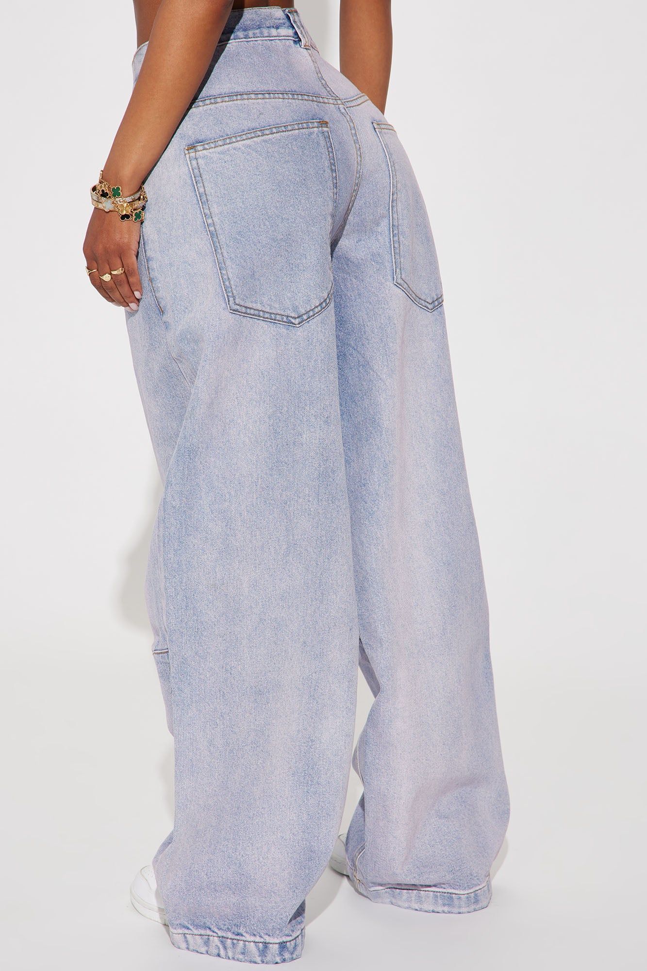 Kennie Tinted Baggy Jeans - Lavender sold by Fashion Nova product image thumbnail 3