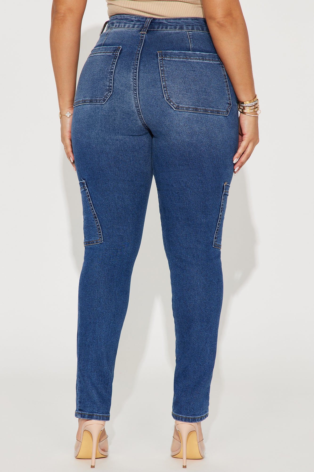 Stay In Your Lane Skinny Jeans - Medium Wash sold by Fashion Nova product image thumbnail 3