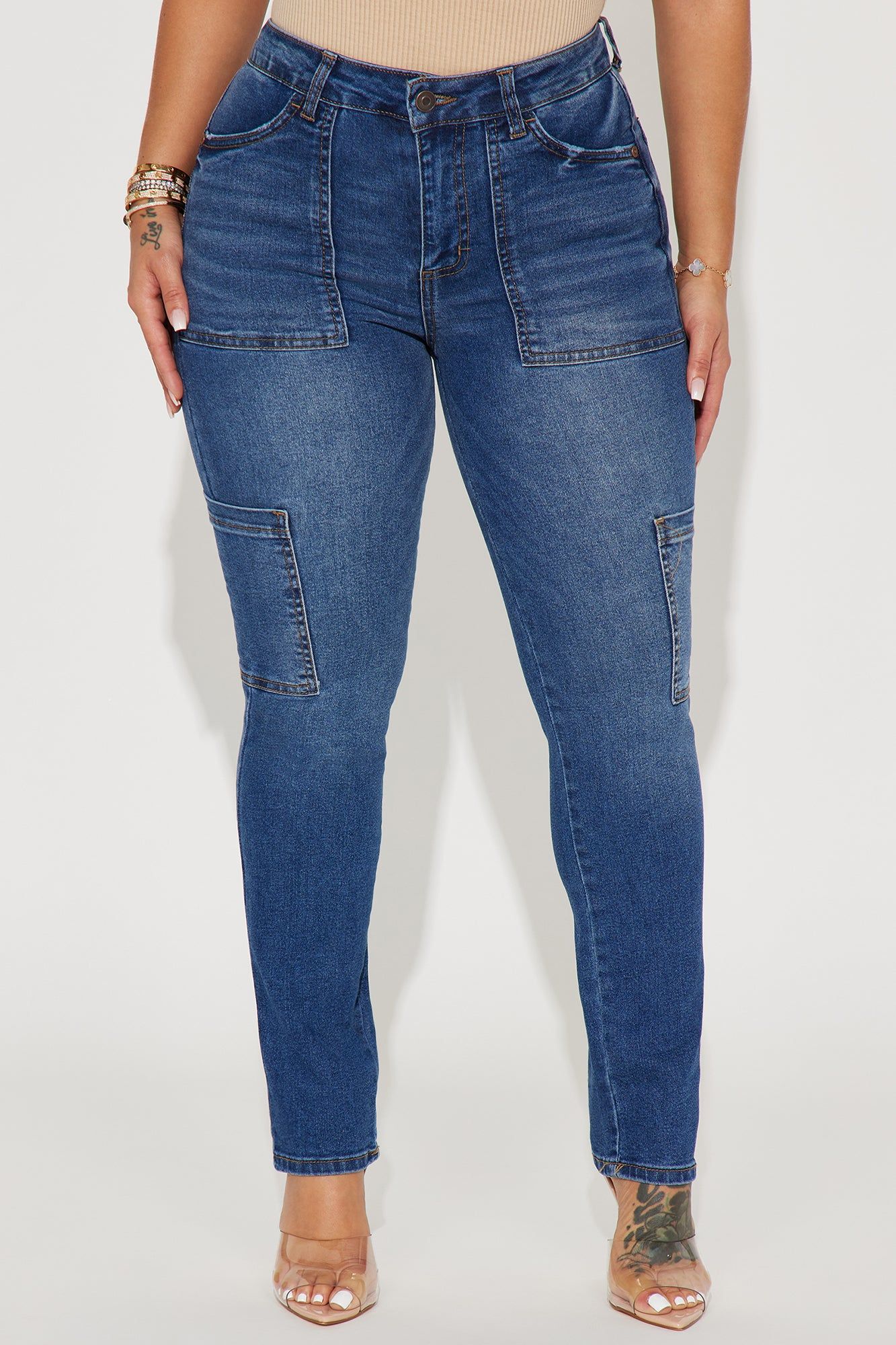 Stay In Your Lane Skinny Jeans - Medium Wash sold by Fashion Nova product image thumbnail 2