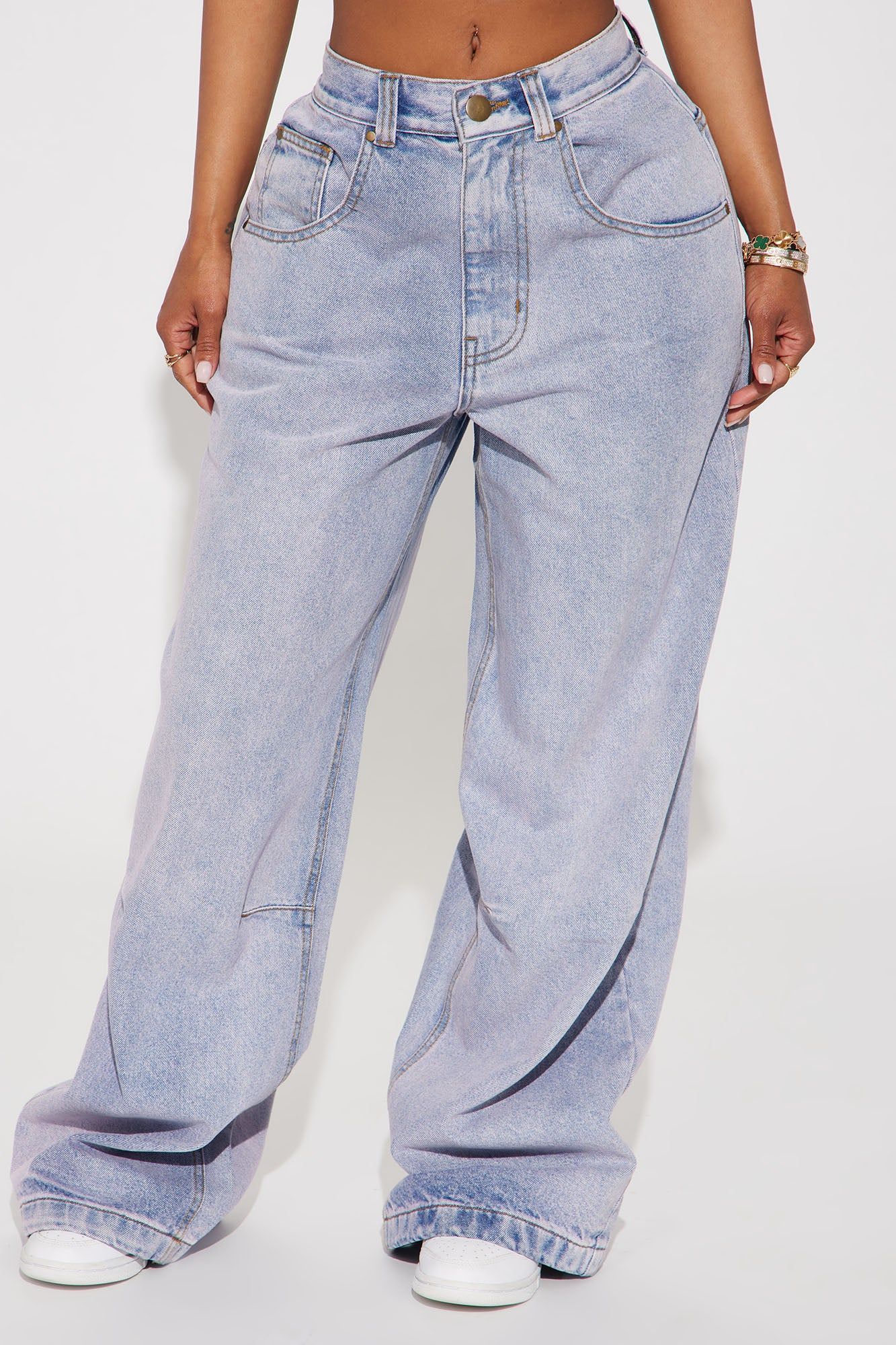 Kennie Tinted Baggy Jeans - Lavender sold by Fashion Nova product image thumbnail 2