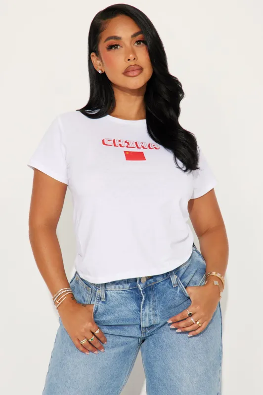 Team China Tee - White sold by Fashion Nova