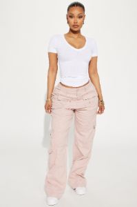 Natalie Ribbed Tee - White sold by Fashion Nova