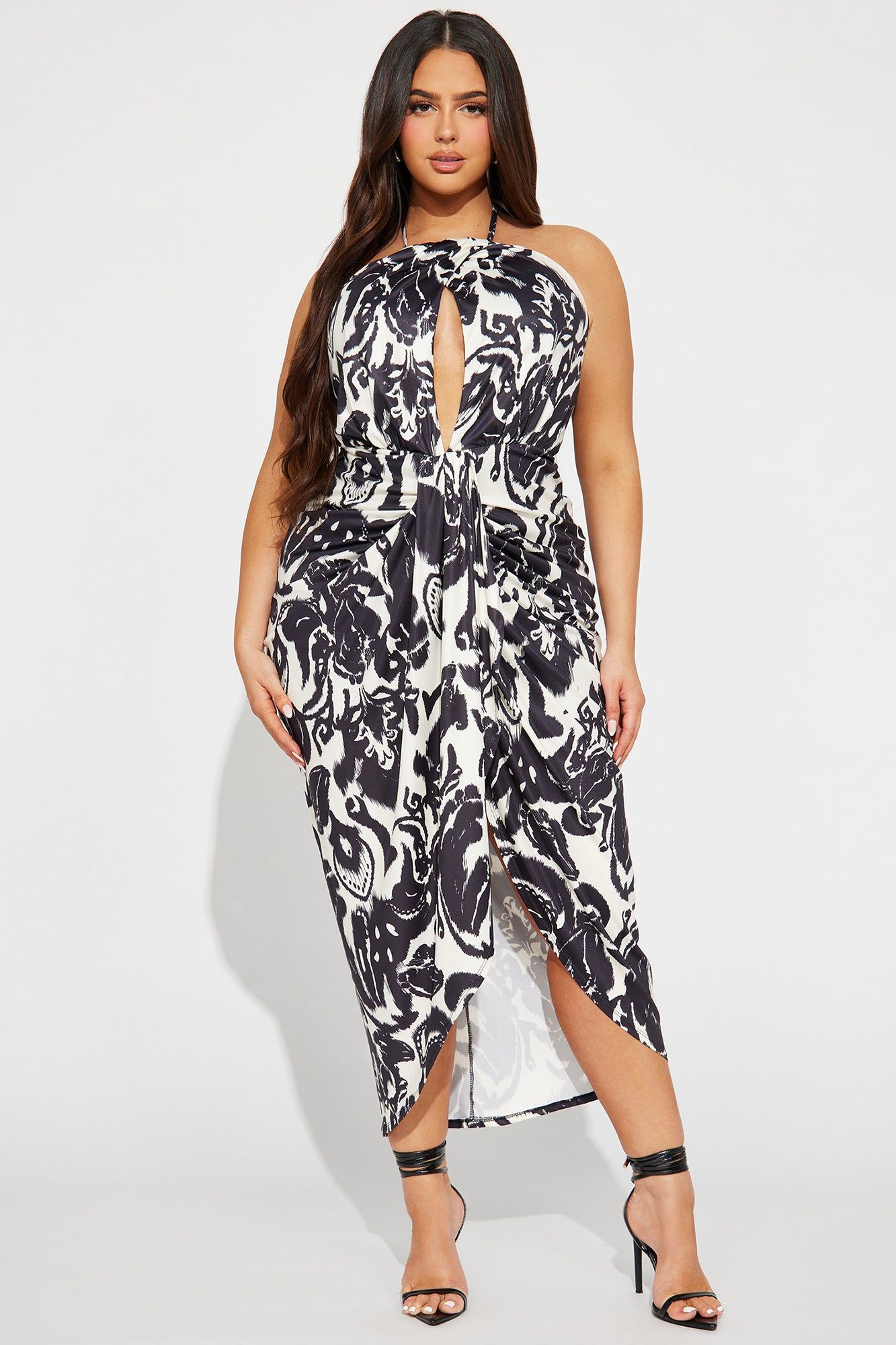 Tropical Energy Midi Dress - Black/combo sold by Fashion Nova product image thumbnail 4