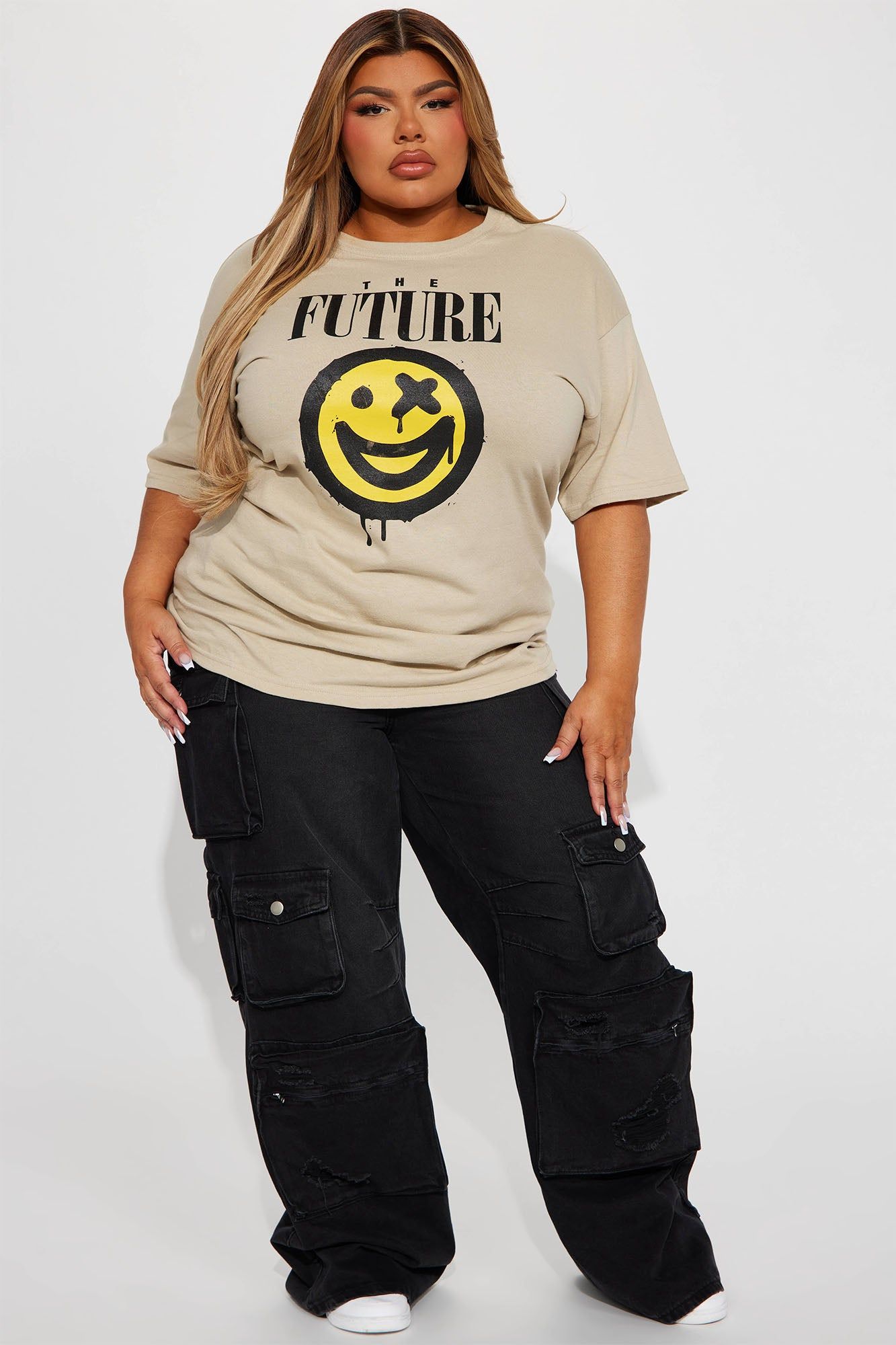 The Future Is Me Graphic Tee - Taupe sold by Fashion Nova product image thumbnail 5