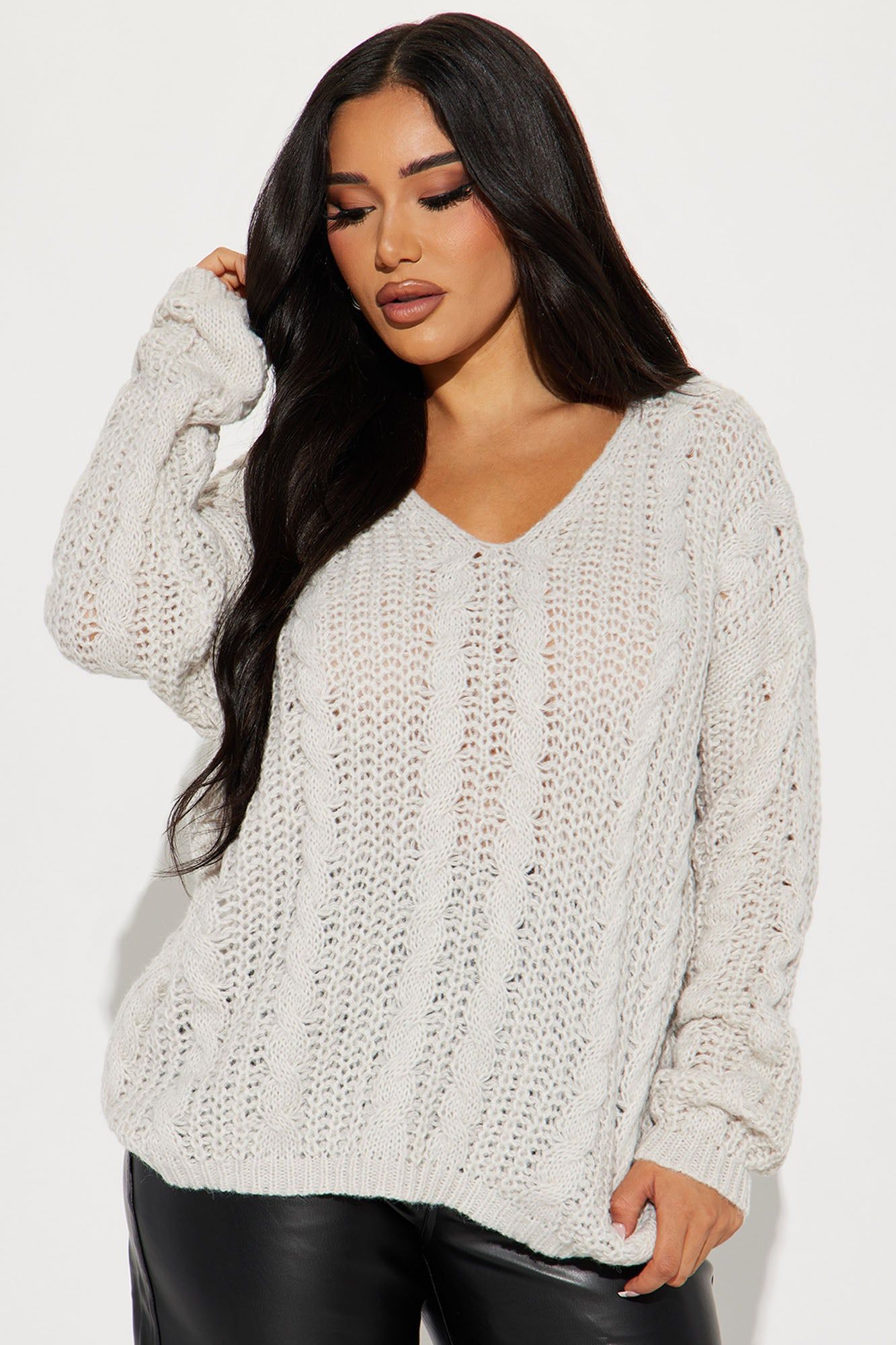 Astoria Sweater - Grey sold by Fashion Nova