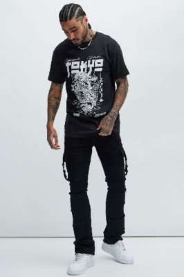 Fearless In Toyko Short Sleeve Tee - Black sold by Fashion Nova