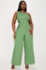 Seaside Linen Jumpsuit - Olive sold by Fashion Nova