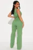 Seaside Linen Jumpsuit - Olive sold by Fashion Nova