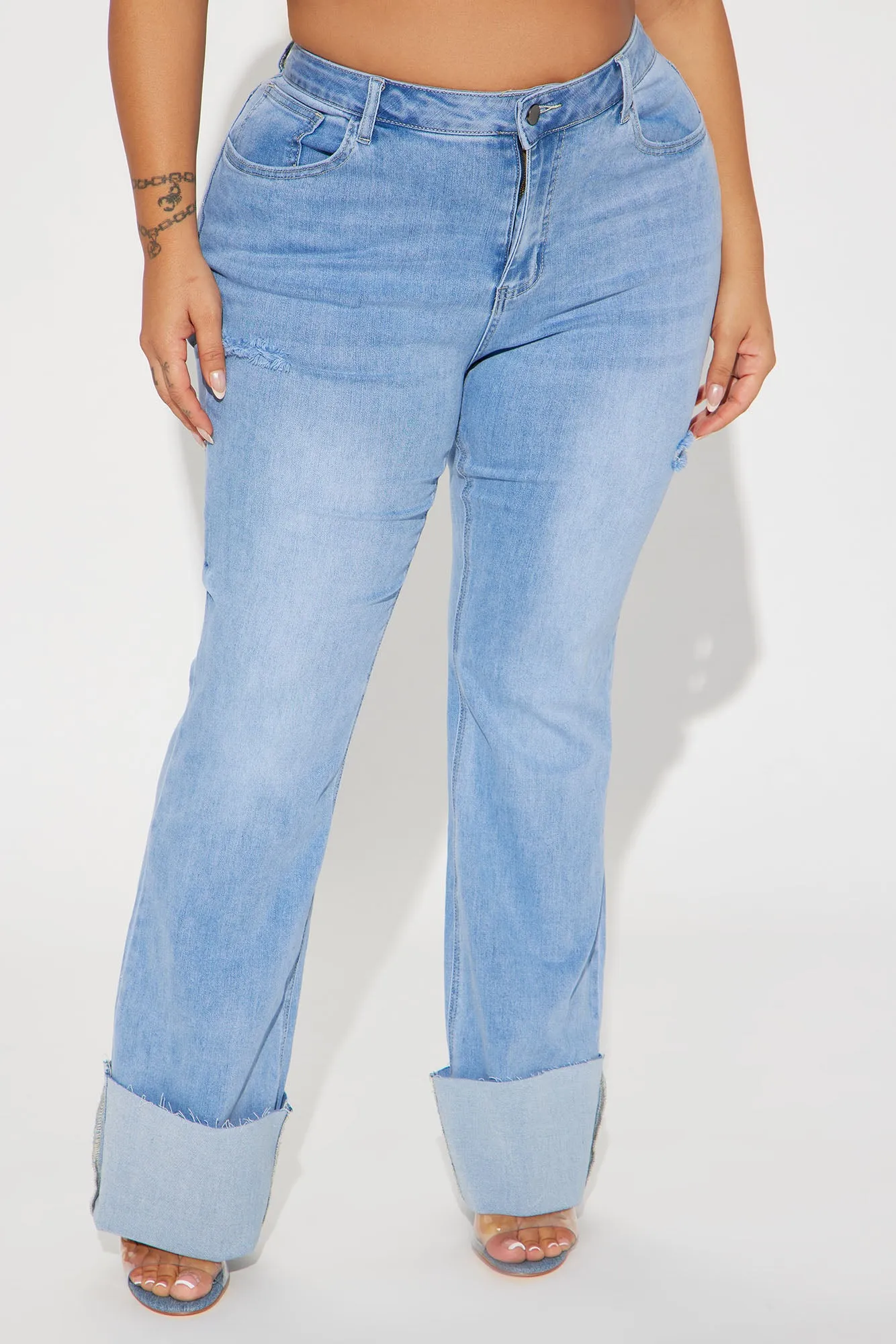 It's Cuffing Season Stretch Bootcut Jeans - Medium Wash sold by Fashion Nova product image thumbnail 5
