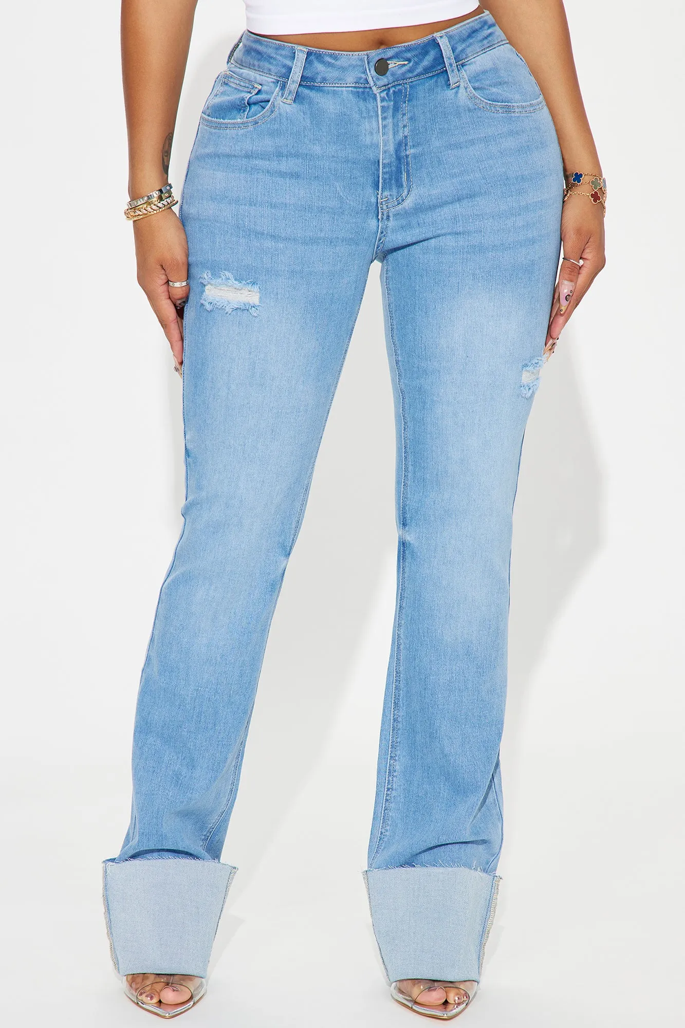 It's Cuffing Season Stretch Bootcut Jeans - Medium Wash sold by Fashion Nova product image thumbnail 2