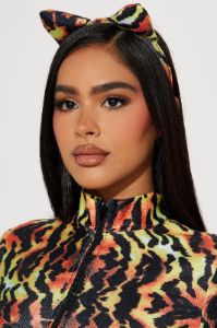Wild Thing Tiger 2 Piece Costume Set - Brown/combo sold by Fashion Nova