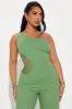 Seaside Linen Jumpsuit - Olive sold by Fashion Nova