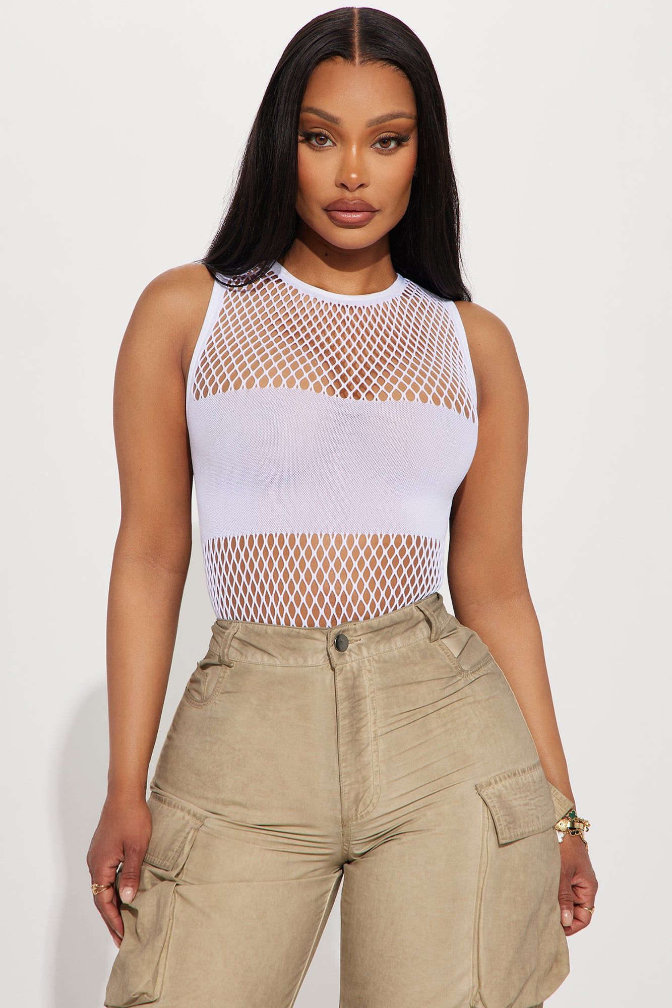 Slaying Hour Seamless Bodysuit - White sold by Fashion Nova product image thumbnail 3