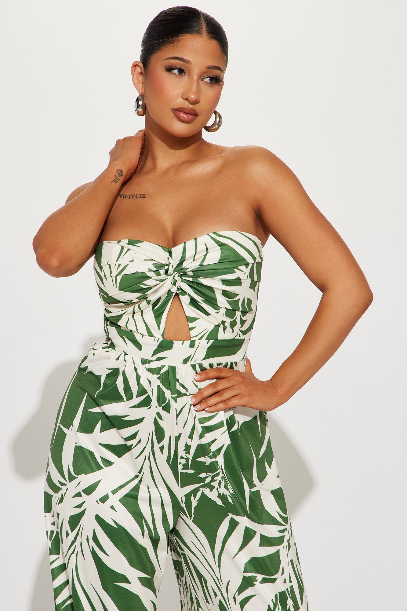 Weekend Resort Jumpsuit - Olive/combo sold by Fashion Nova product image thumbnail 2