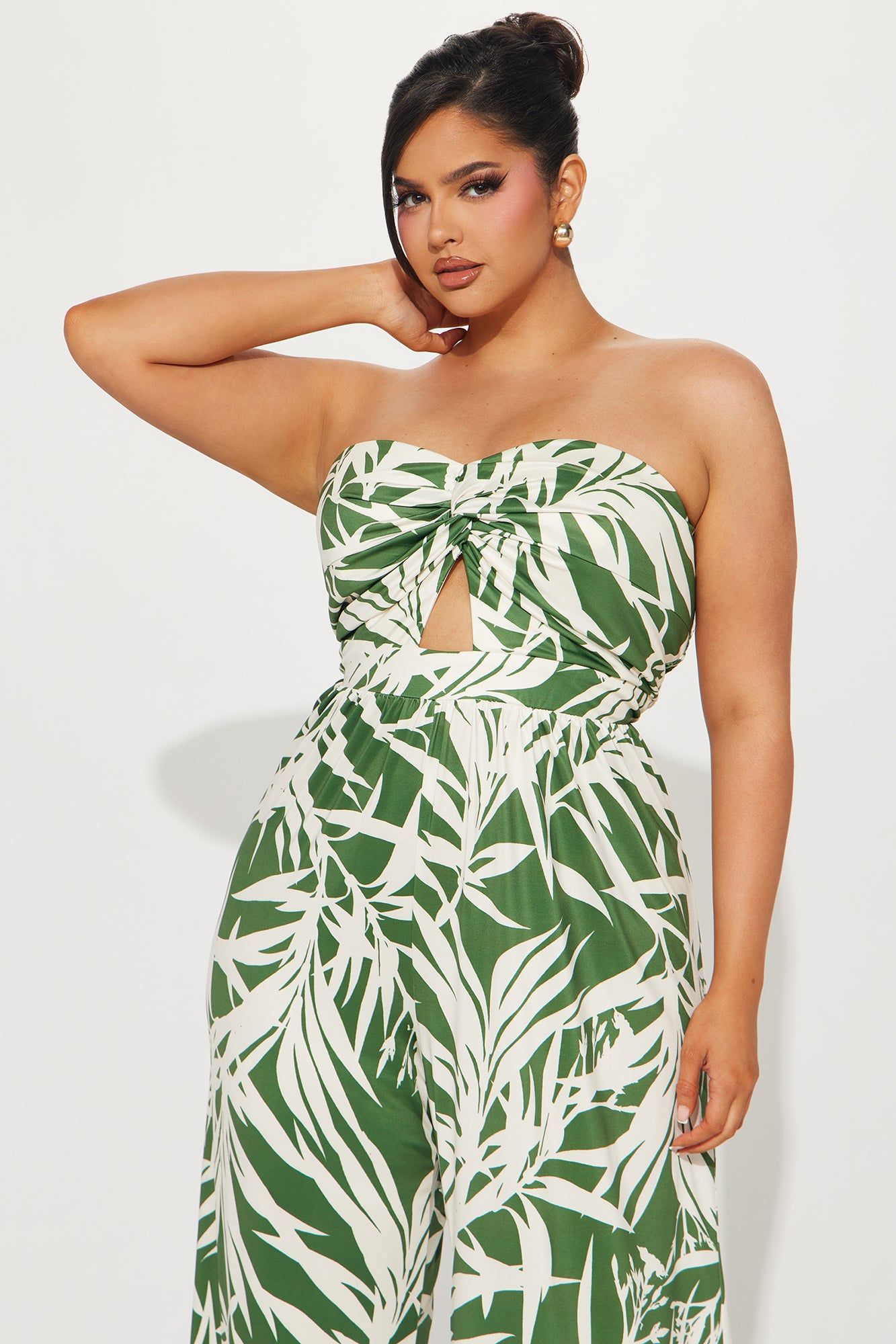 Weekend Resort Jumpsuit - Olive/combo sold by Fashion Nova product image thumbnail 5