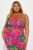 Sweet Blossom Mesh Skirt Set - Pink/combo sold by Fashion Nova