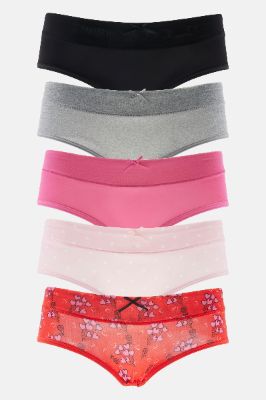 Cutie Pie 5 Pack Hipster Panties - Red/combo sold by Fashion Nova