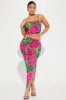 Sweet Blossom Mesh Skirt Set - Pink/combo sold by Fashion Nova
