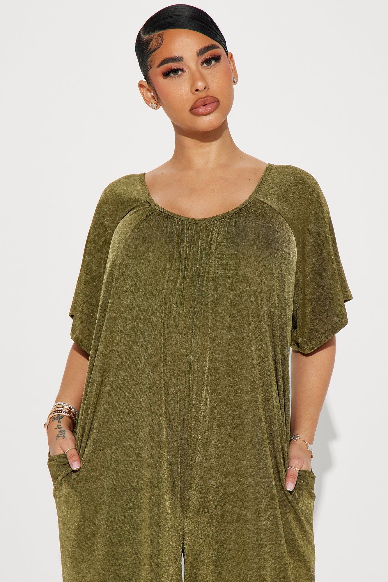 Follow The Rules Jumpsuit - Olive sold by Fashion Nova product image thumbnail 2