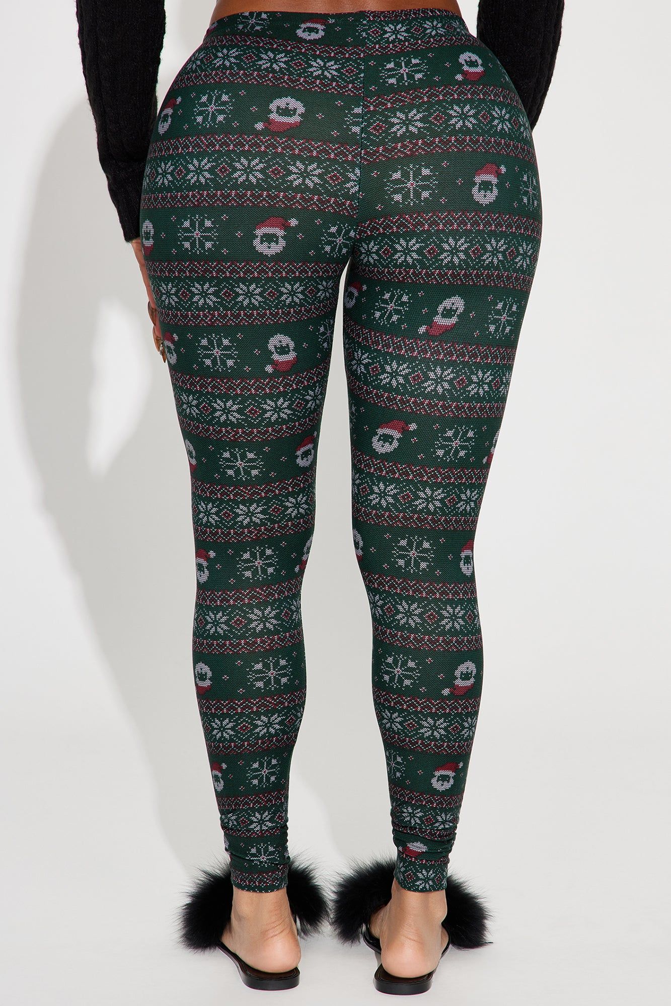 Winter Spice Holiday Legging - Red/combo sold by Fashion Nova product image thumbnail 3