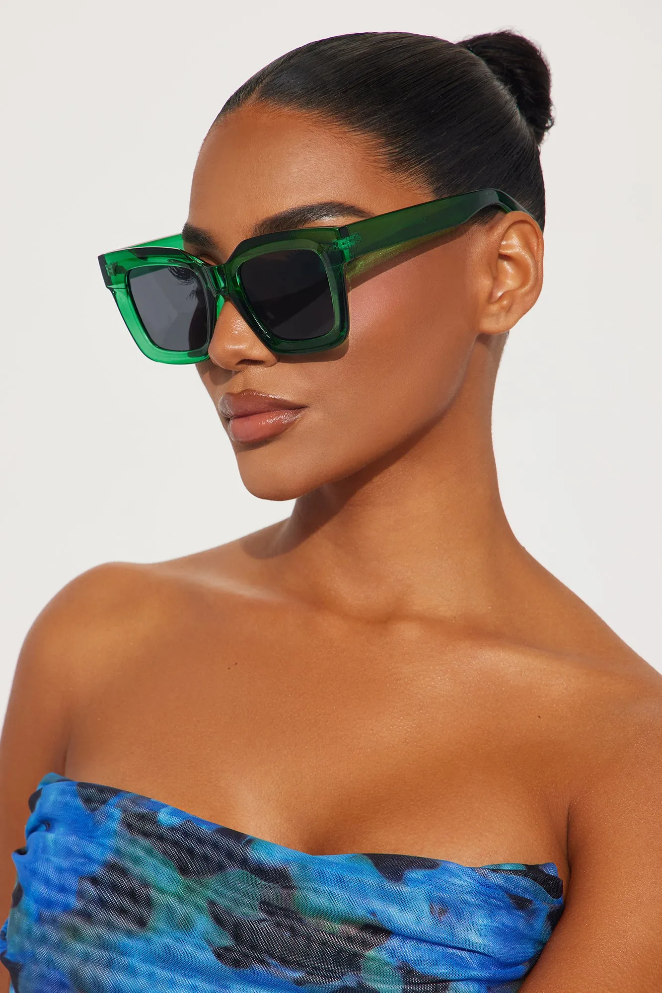 Earthy Erika Sunglasses - Green sold by Fashion Nova product image thumbnail 2