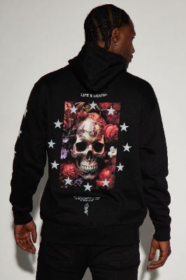 Life & Death Hoodie - Black sold by Fashion Nova