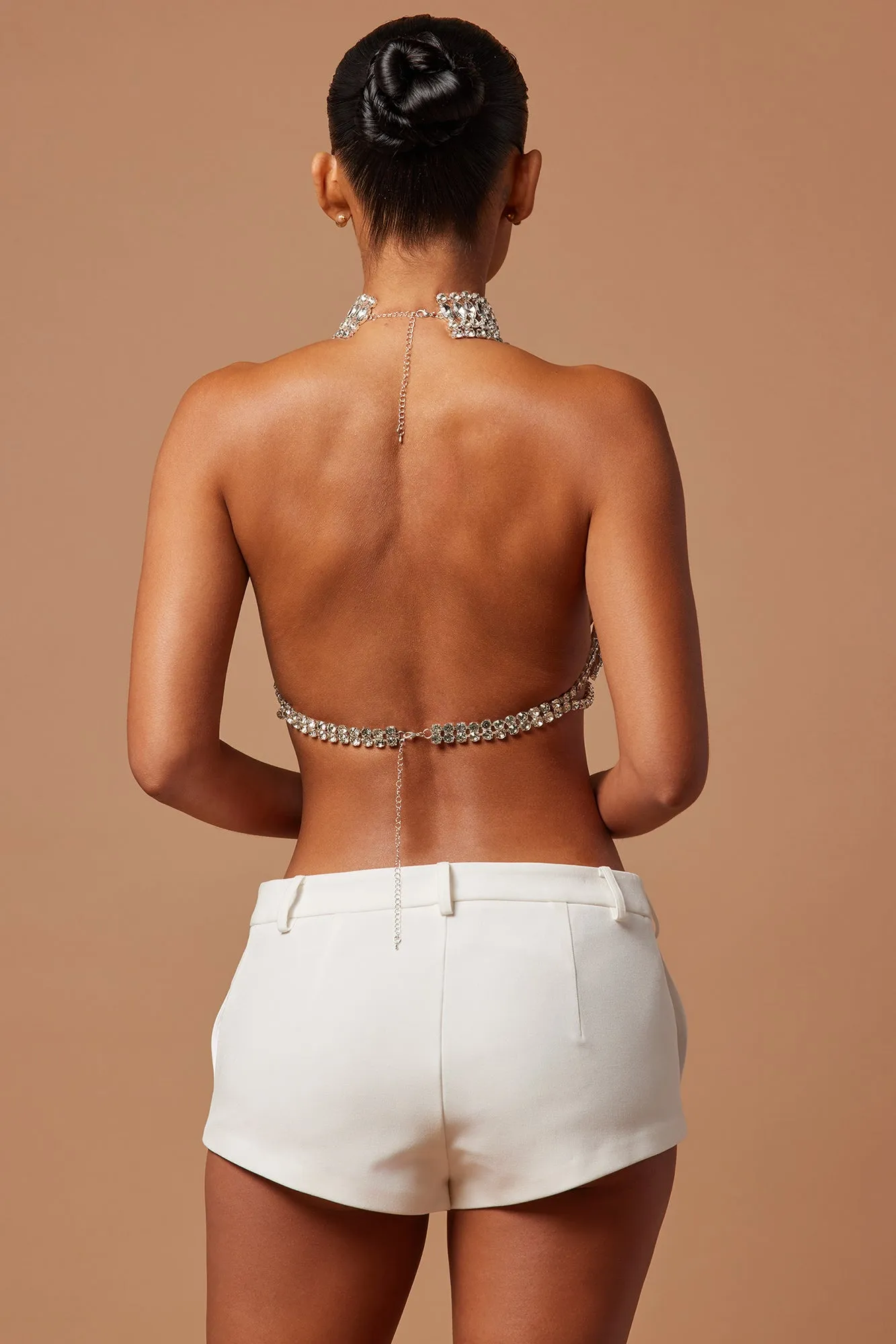 Lia Embellished Rhinestoned Top - Silver sold by Fashion Nova product image thumbnail 4