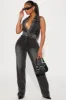 There's No Vacancy Denim Jumpsuit  - Black sold by Fashion Nova