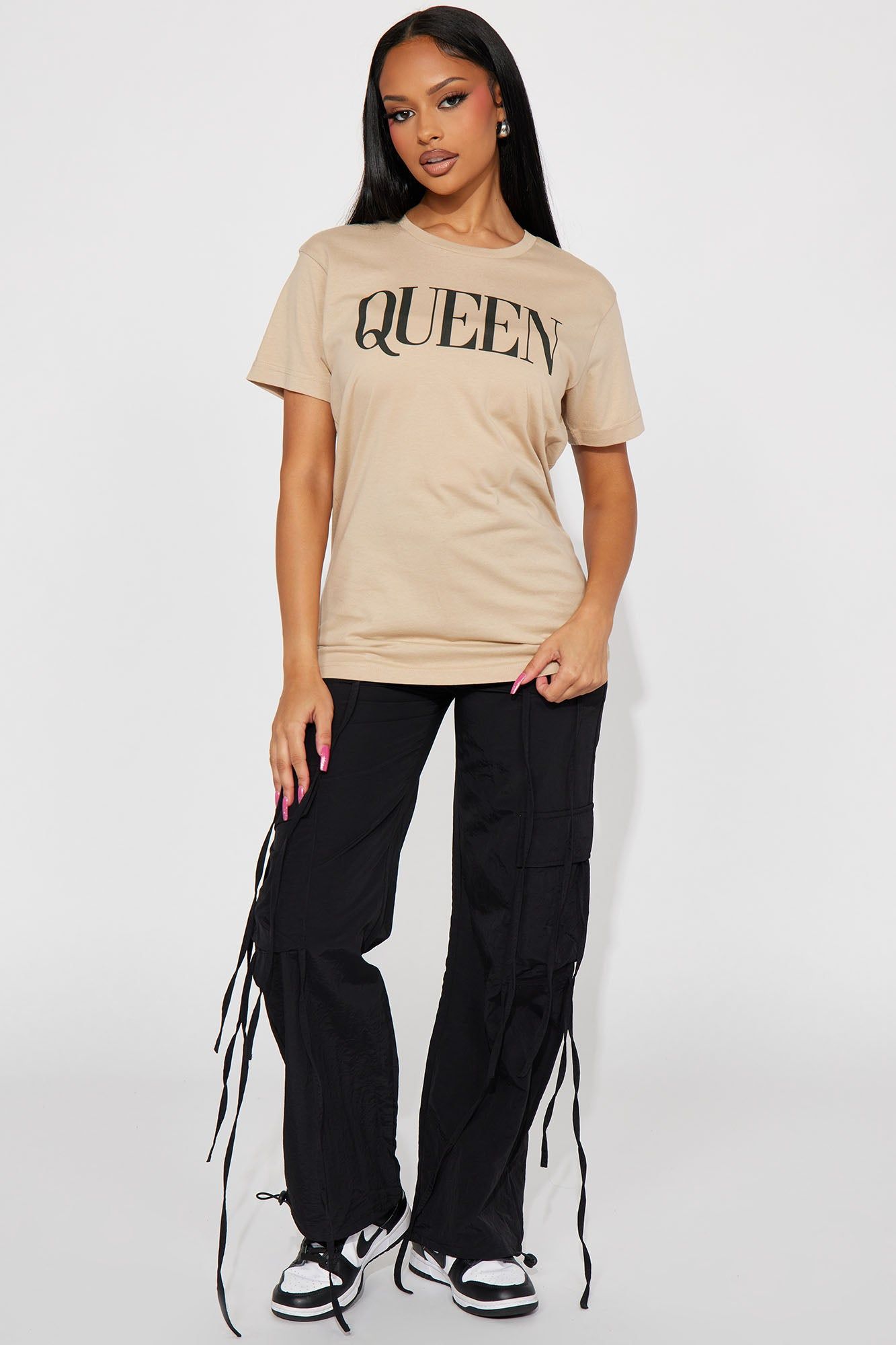 Fit For A Queen Tee - Sand sold by Fashion Nova product image thumbnail 2