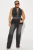 There's No Vacancy Denim Jumpsuit  - Black sold by Fashion Nova