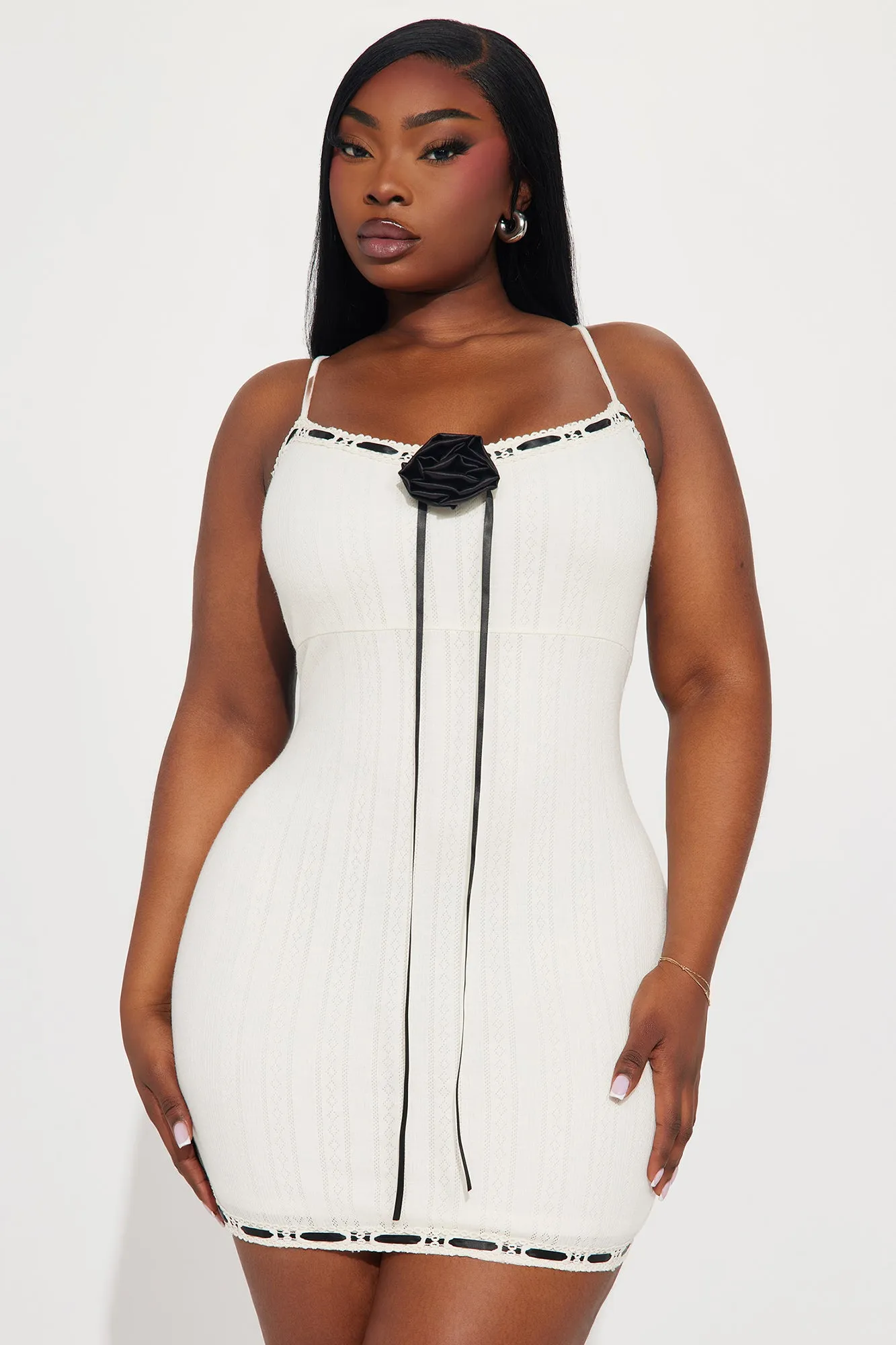 Tied Up In Love Mini Dress - Cream sold by Fashion Nova product image thumbnail 5