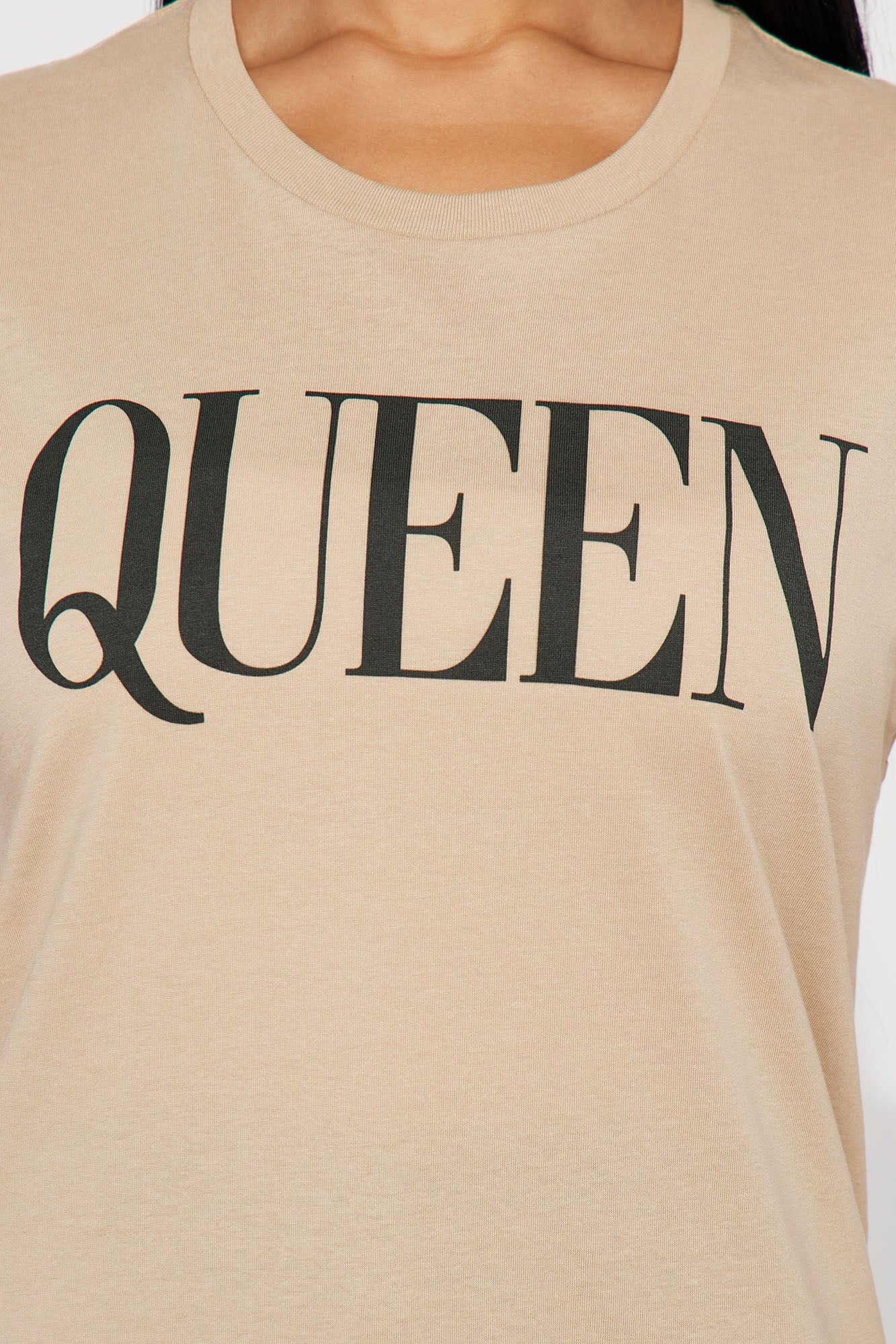 Fit For A Queen Tee - Sand sold by Fashion Nova product image thumbnail 3