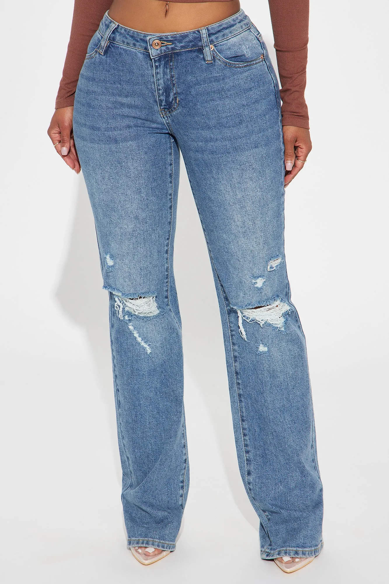 Bullseye Tinted Bootcut Jeans - Medium Wash sold by Fashion Nova product image thumbnail 2