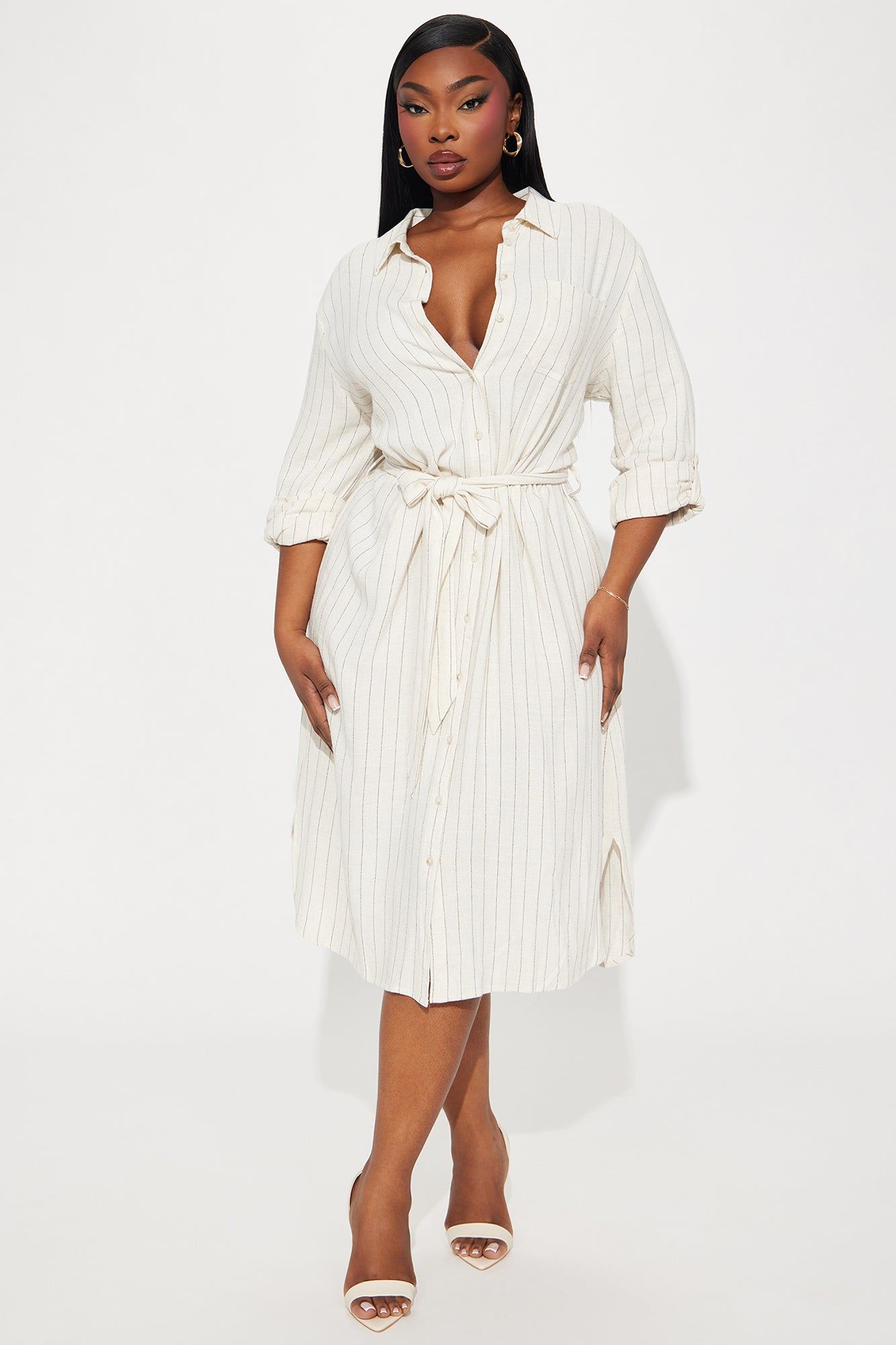 Easy Breezy Midi Dress - Beige sold by Fashion Nova product image thumbnail 4