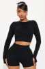 Ocean Run Effortless Seamless Active Set - Black sold by Fashion Nova