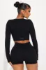 Ocean Run Effortless Seamless Active Set - Black sold by Fashion Nova