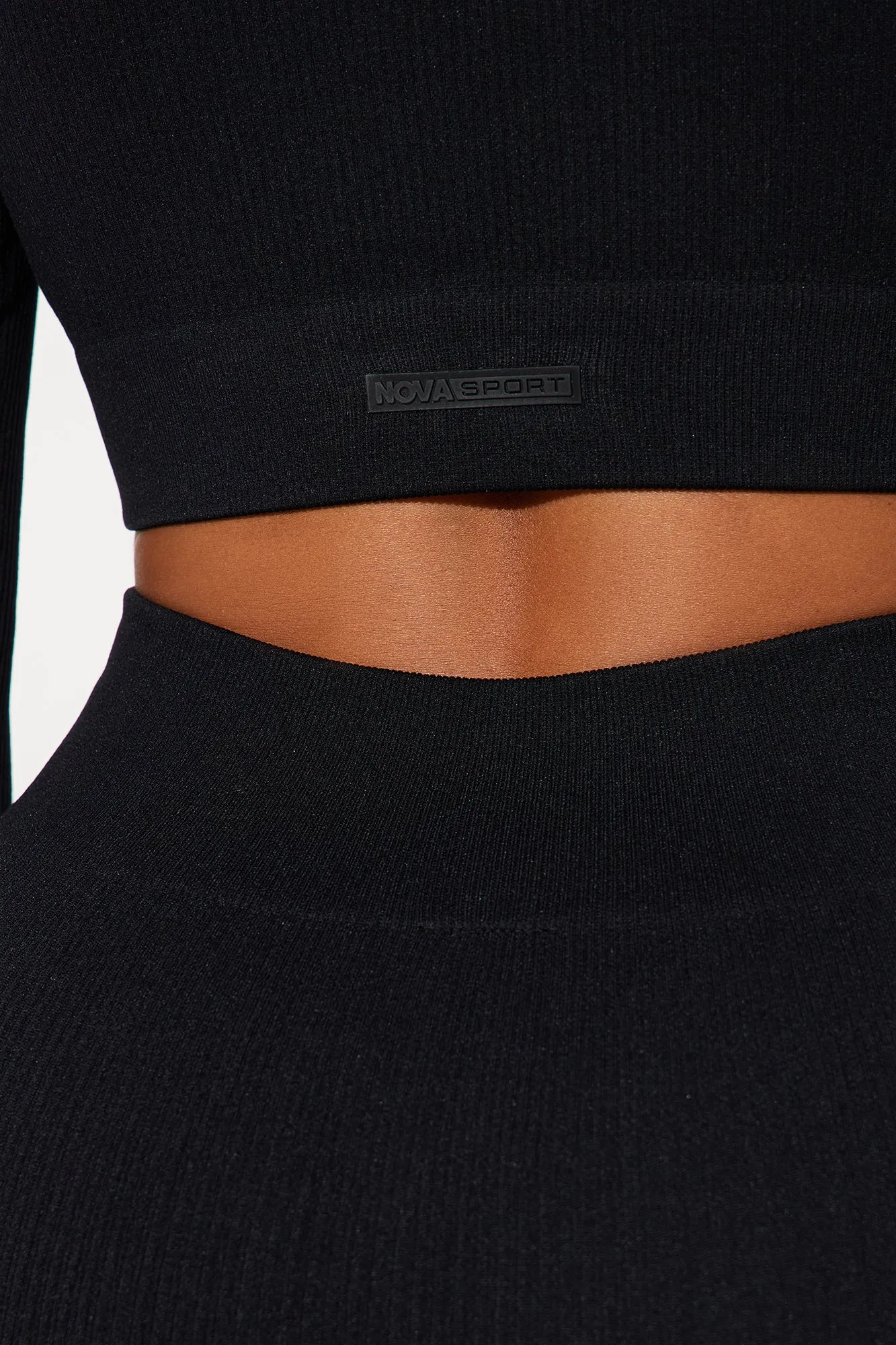 Ocean Run Effortless Seamless Active Set - Black sold by Fashion Nova product image thumbnail 4