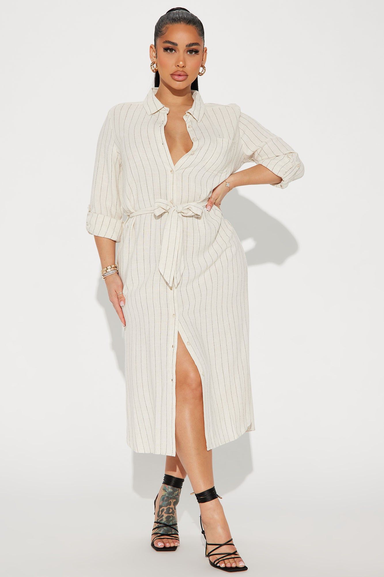 Easy Breezy Midi Dress - Beige sold by Fashion Nova