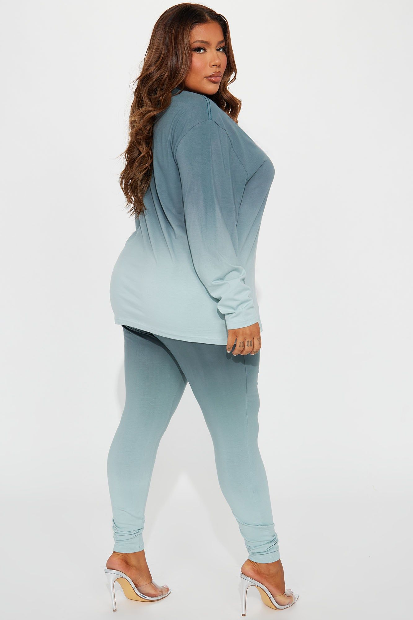 Fading Away Long Sleeve Legging Set - Sage sold by Fashion Nova product image thumbnail 6