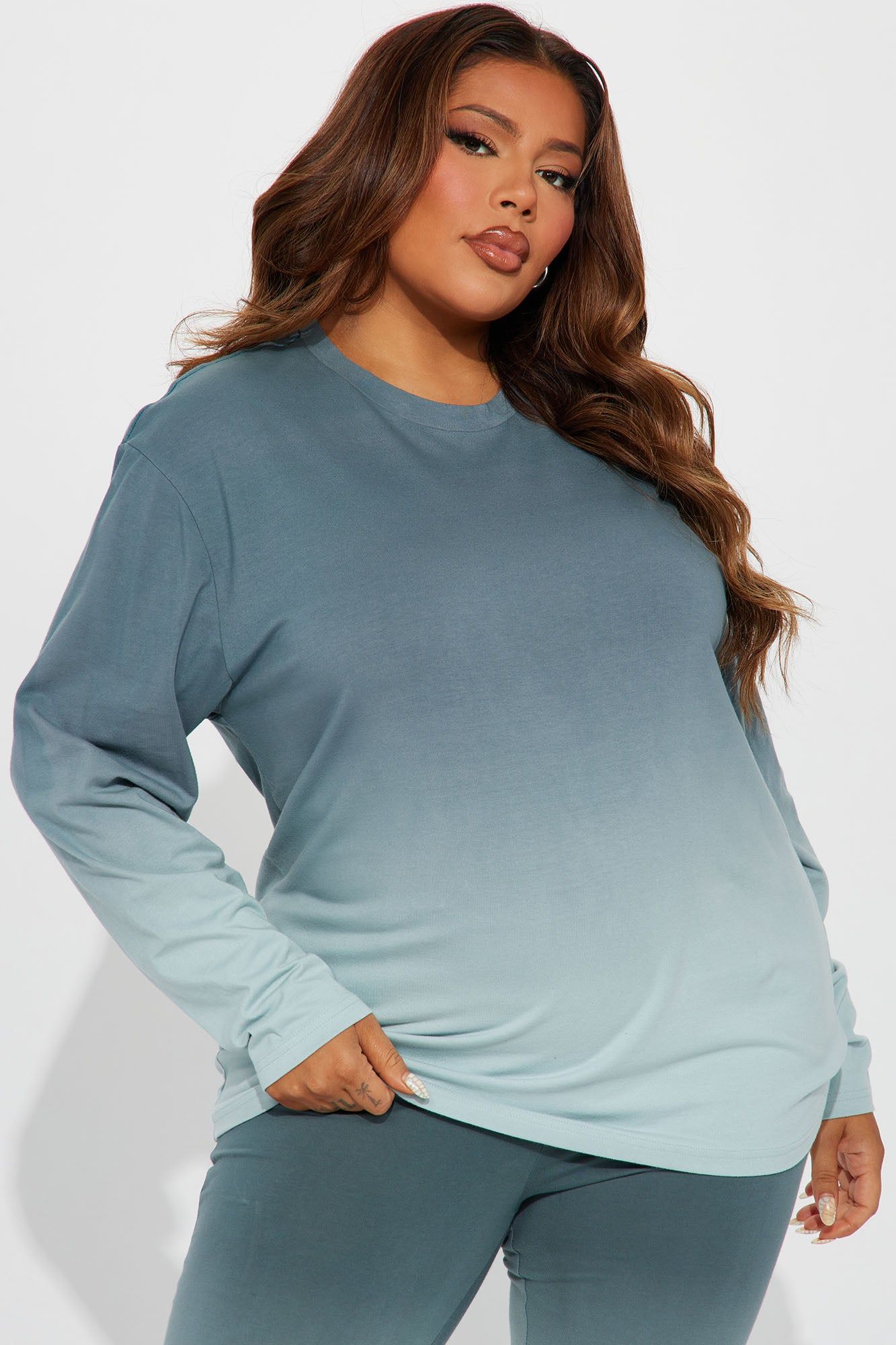 Fading Away Long Sleeve Legging Set - Sage sold by Fashion Nova product image thumbnail 5