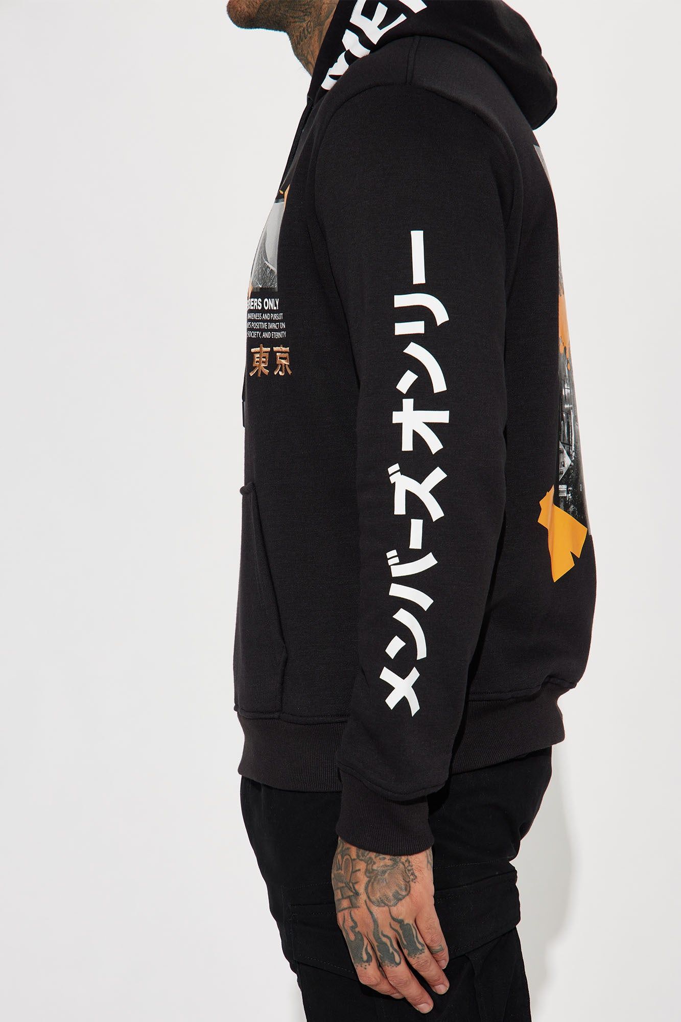Paris Kanji Hoodie - Black sold by Fashion Nova product image thumbnail 5