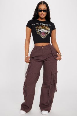 Campbell Cargo Pant - Chocolate sold by Fashion Nova